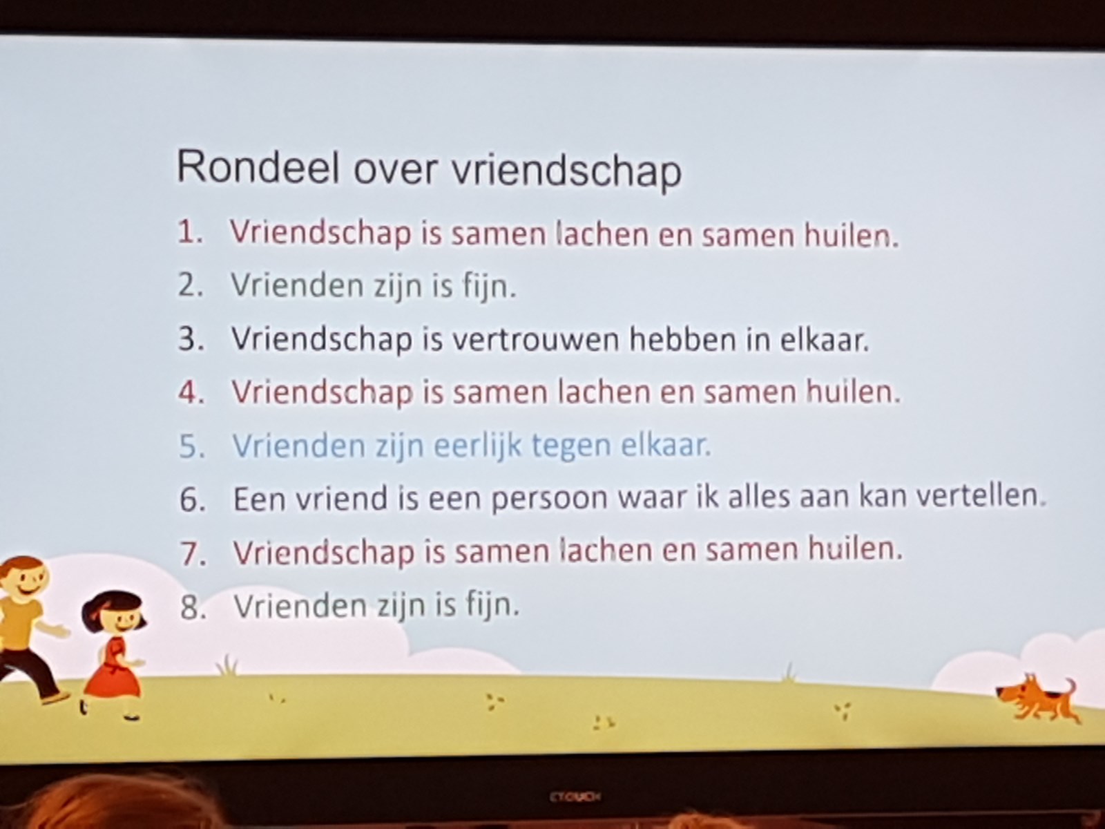 Goede Rondeel over vriendschap - Basisschool St. Jan RF-52