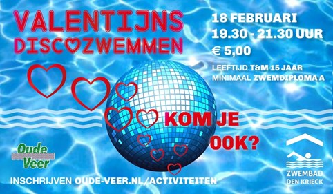 Valentijnsdiscozwemmen