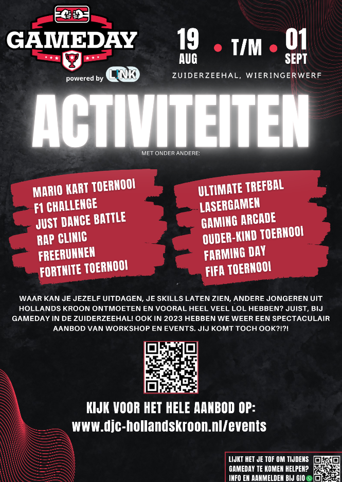 Gameday zomeractiviteiten