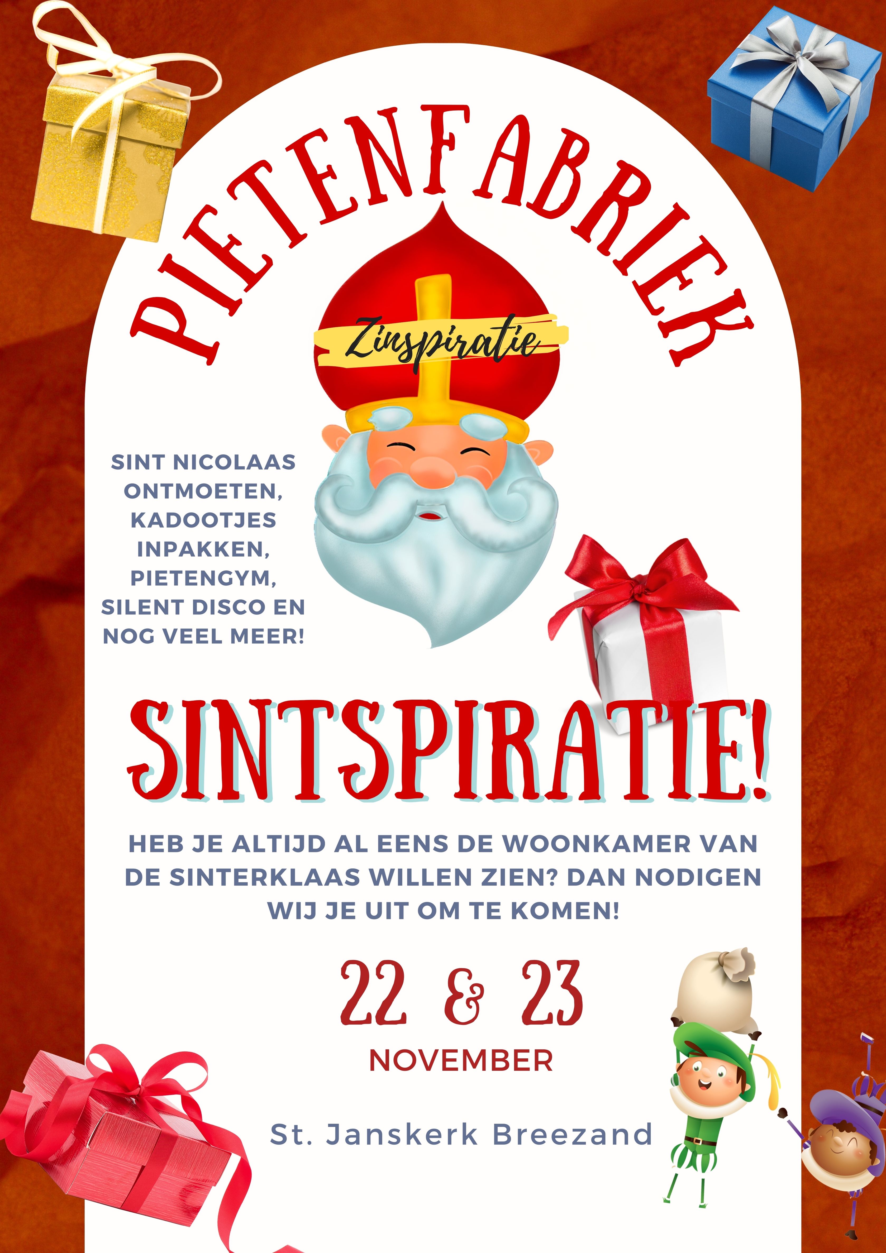 Save the date! Pietenfabriek ‘Sintspiratie’