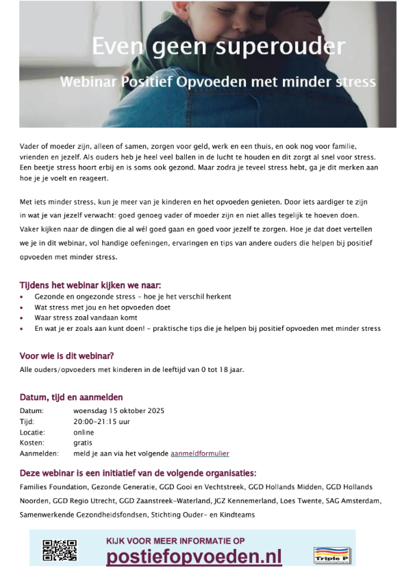 Webinar over opvoeden
